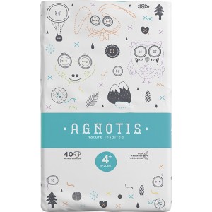 Agnotis 40 Πάνες με Αυτοκόλλητο Baby Eco No. 4+ για 9-20kg 