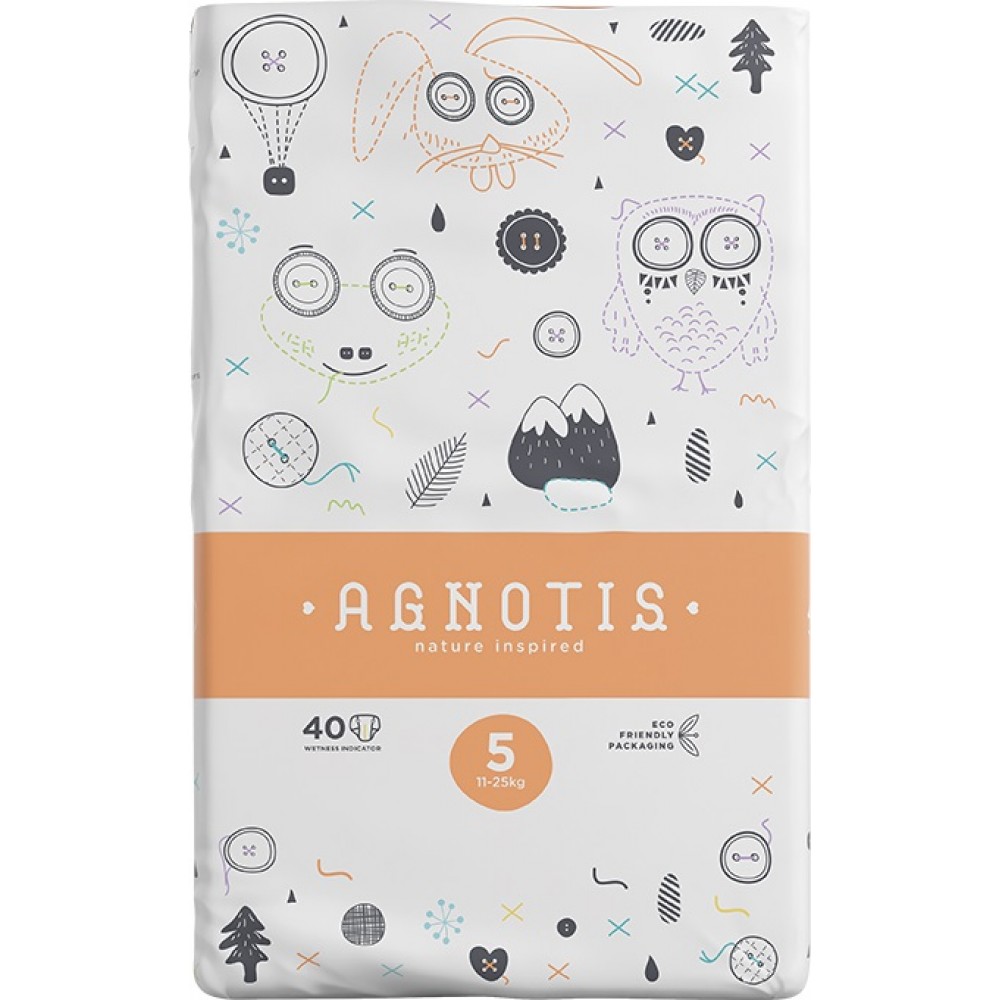 Agnotis 36 Πάνες με Αυτοκόλλητο Baby Eco No. 6 για 16-30kg 