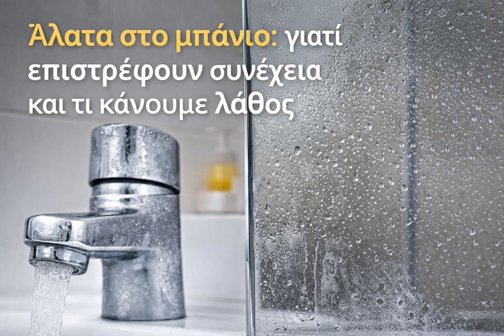 Άλατα στο μπάνιο: γιατί επιστρέφουν συνέχεια και τι κάνουμε λάθος