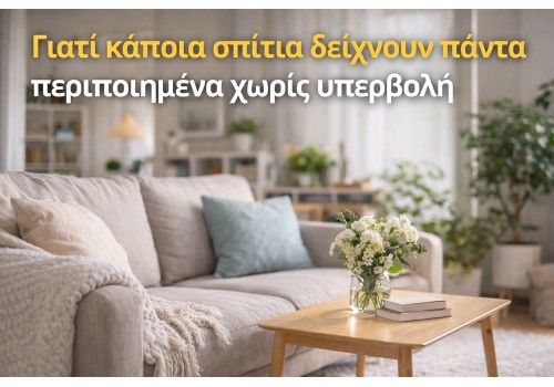 Γιατί κάποια σπίτια δείχνουν πάντα «περιποιημένα» χωρίς υπερβολή