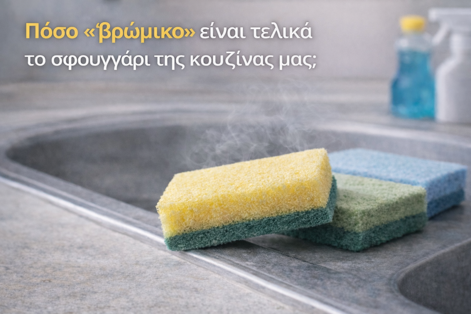 Πόσο «βρώμικο» είναι τελικά το σφουγγάρι της κουζίνας μας;