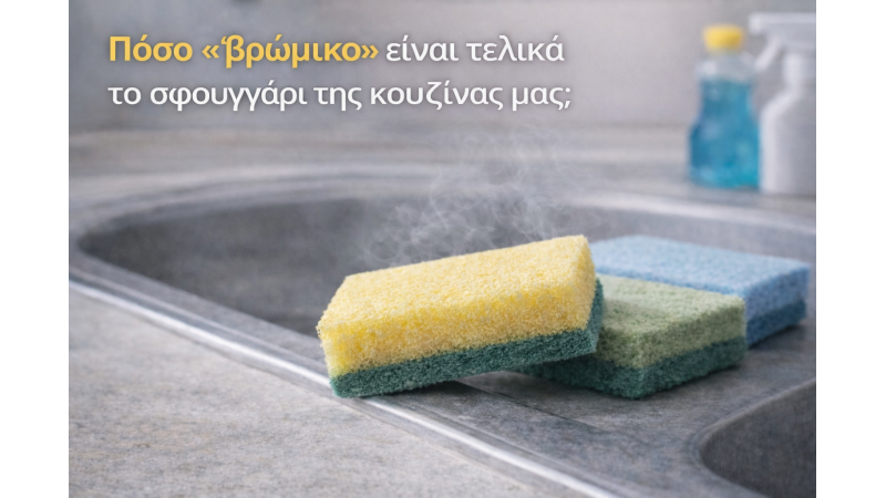 Πόσο «βρώμικο» είναι τελικά το σφουγγάρι της κουζίνας μας;