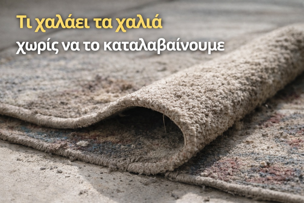 Τι χαλάει τα χαλιά χωρίς να το καταλαβαίνουμε