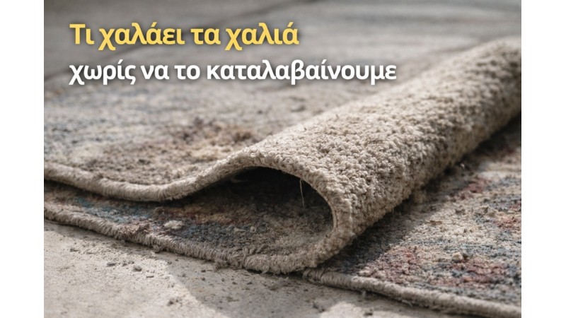 Τι χαλάει τα χαλιά χωρίς να το καταλαβαίνουμε