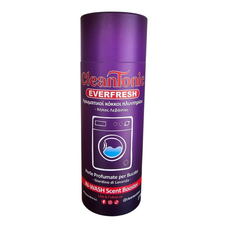 CleanTonic Everfresh Αρωματικοί Κόκκοι Πλυντηρίου Ρούχων – Κήπος Λεβάντας 275γρ