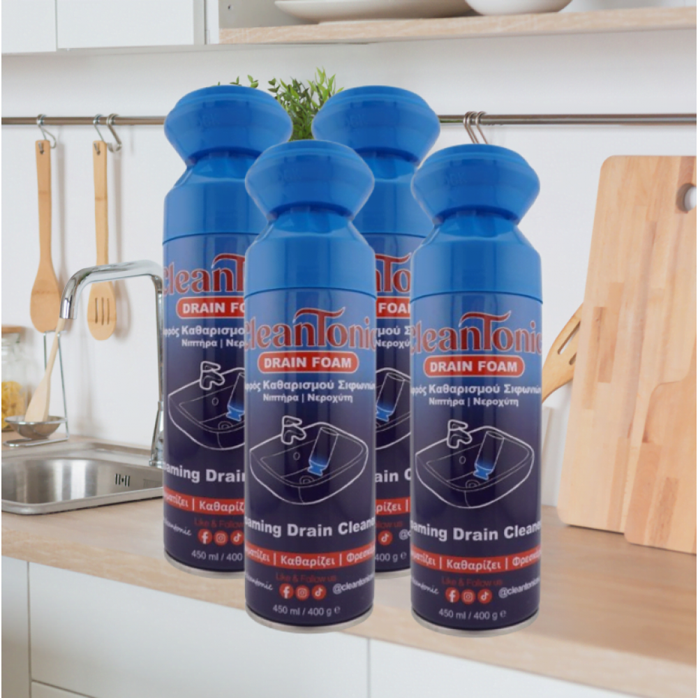 CleanTonic Αφρός Καθαρισμού Σιφωνιών 450ml 3+1 ΔΩΡΟ! CleanTonic Αφρός Καθαρισμού Σιφωνιών 450ml 3+1 ΔΩΡΟ!