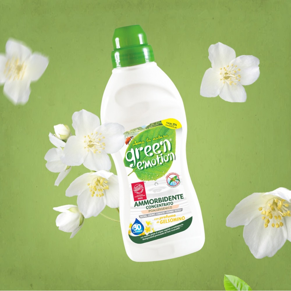 Green Emotion Μαλακτικό Ρούχων Συμπυκνωμένο Γιασεμί 750ml- 30 Μεζ.