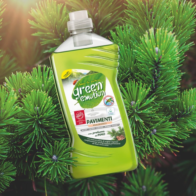 Green Emotion Υγρό Πατώματος Πεύκο 1000ml - EcoLabel