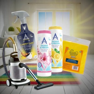 Πακέτο Φρεσκάρισμα & Καθαριότητα χαλιών + ξεσκονιστήρι