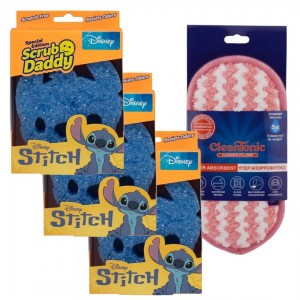 3x Scrub Daddy Stitch + ΔΩΡΟ CleanTonic μαξιλαράκι καθαρισμου.