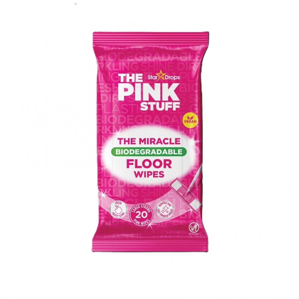 The Pink Stuff Μαντηλάκια Καθαρισμού Δαπέδου (Large Floor Wipes) – 20τεμ