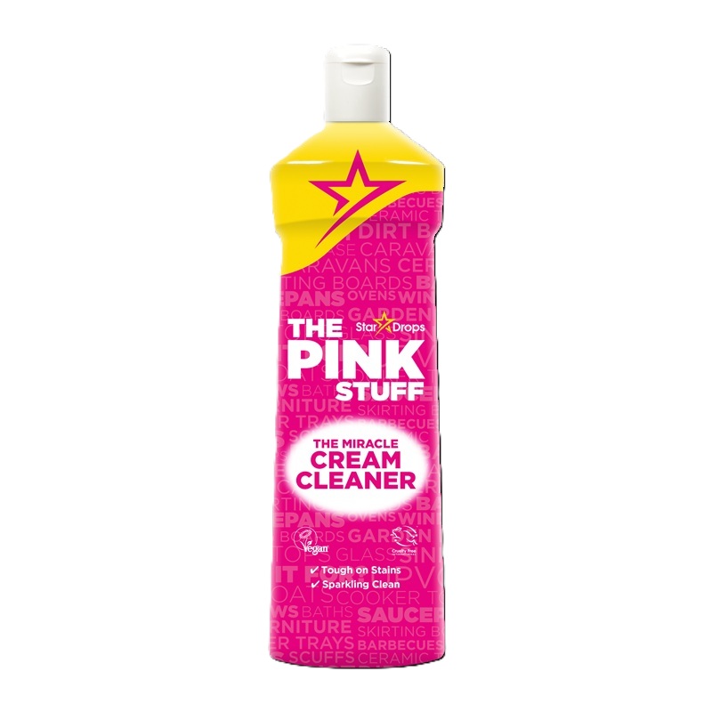 The Pink Stuff Κρέμα Καθαρισμού Επιφανειών 500ml – Ήπιο Λειαντικό για Λίπη & Λεκέδες