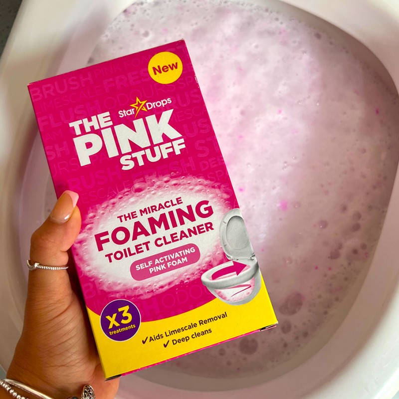 The Pink Stuff Miracle Ροζ Αφρός Τουαλέτας – 3 Φακελάκια (3 Εφαρμογές)