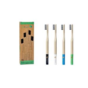 Οδοντόβουρτσες Μπαμπού (4 τμχ) Re4Earth
