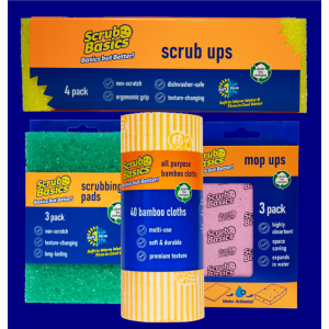 Scrub Daddy Basics – Πακέτο Καθημερινής Καθαριότητας + ΔΩΡΟ