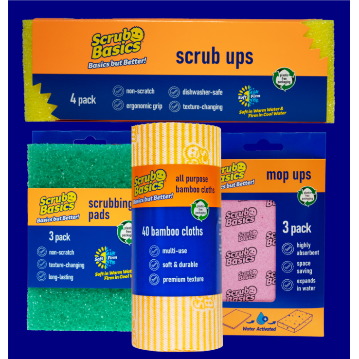 Scrub Daddy Basics – Πακέτο Καθημερινής Καθαριότητας 