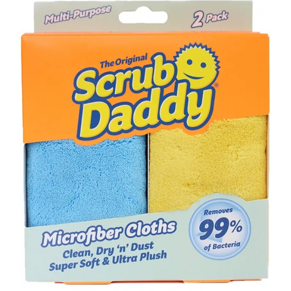 Scrub Daddy Microfiber – Πανάκια Μικροϊνών Πολλαπλών Χρήσεων (25×25 εκ.)