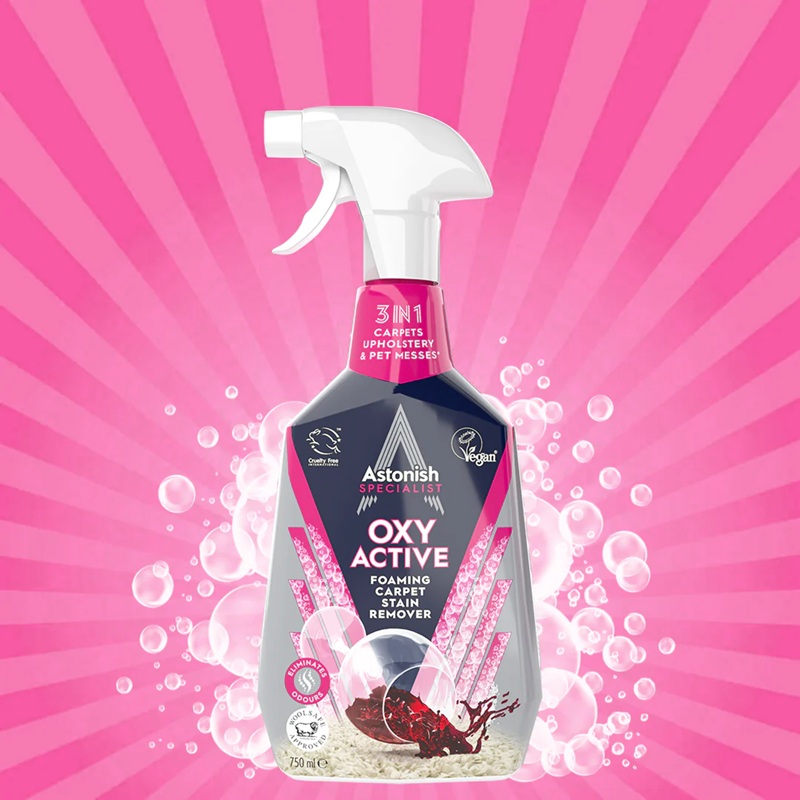 Πακέτο Καθαρισμού Χαλιών & Υφασμάτων Astonish OXY Active 