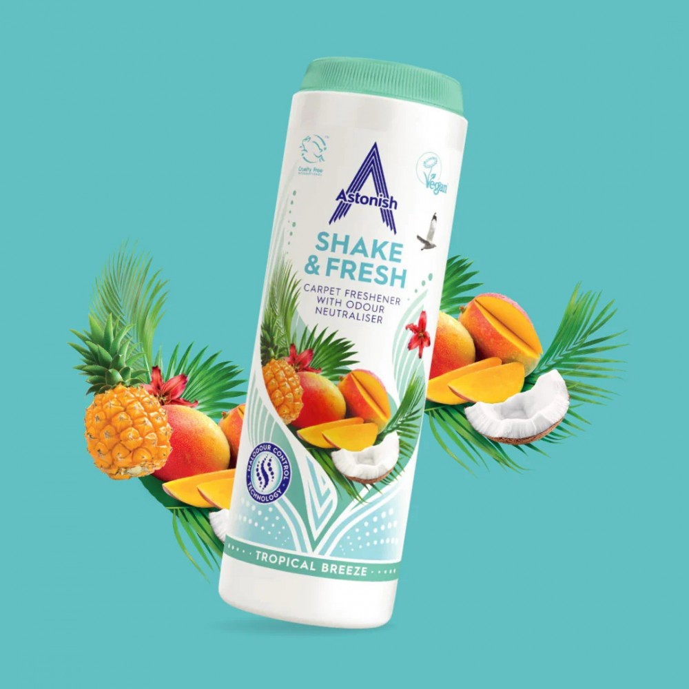 Σκόνη φρεσκαρίσματος χαλιών Shake & Fresh Τropical 350gr