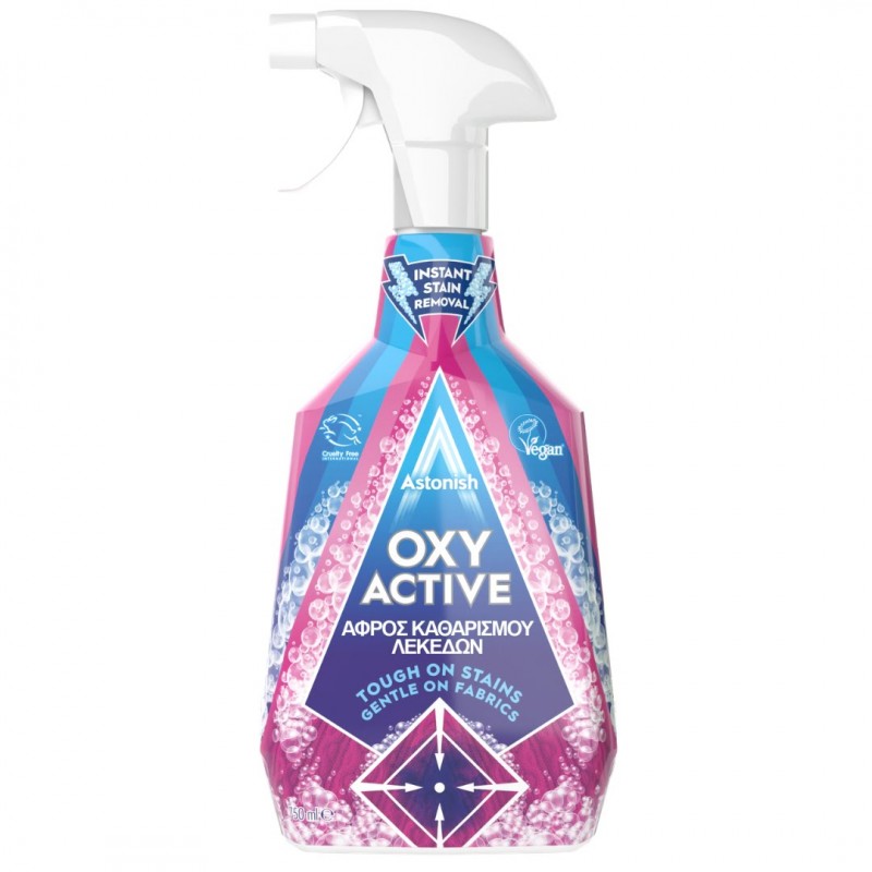 Astonish Oxy Active – Σπρέι Αφαιρετικό Λεκέδων Ρούχων 750ml