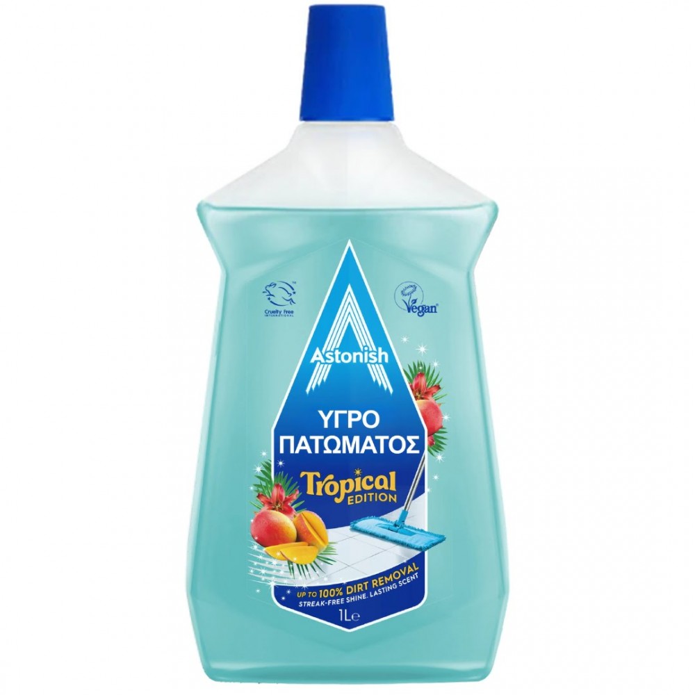 Astonish Υγρό Σφουγγαρίσματος - Tropical 1 Λίτρο