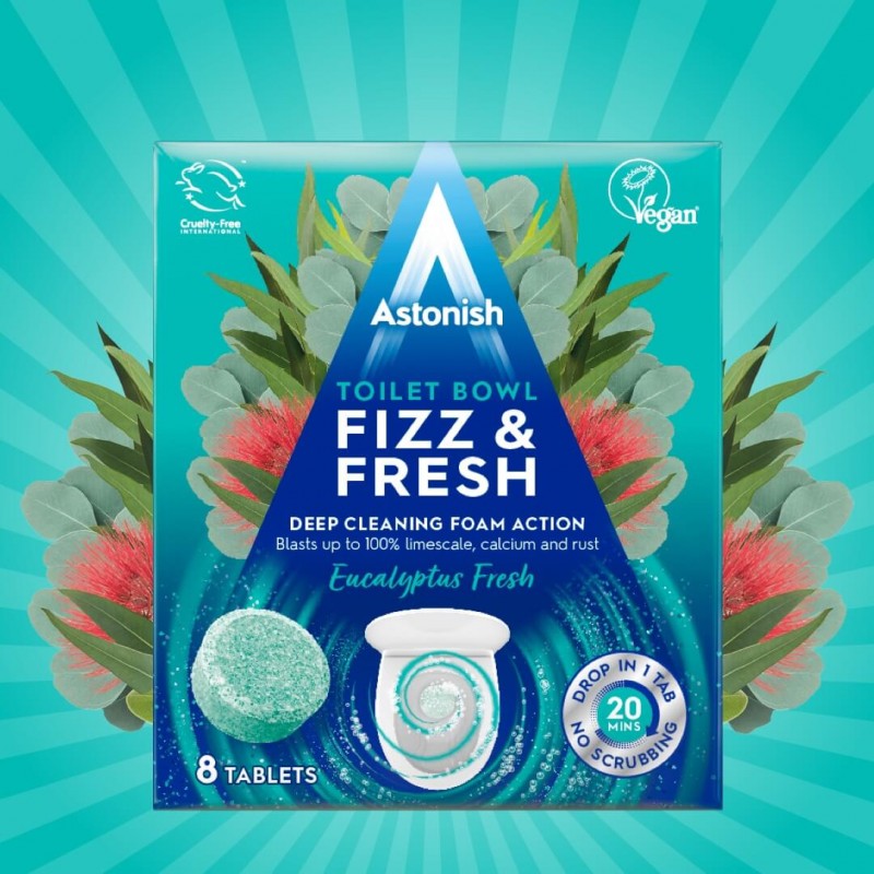 Astonish 8 Ταμπλέτες για την Λεκάνη της Τουαλέτας - Ευκάλυπτος