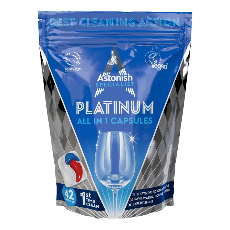 Astonish Specialist Platinum 42 Κάψουλες Πλυντηρίου Πιάτων