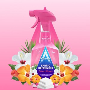 Astonish Αρωματιστής Υφασμάτων – Άνθη Ιβίσκου 750ml