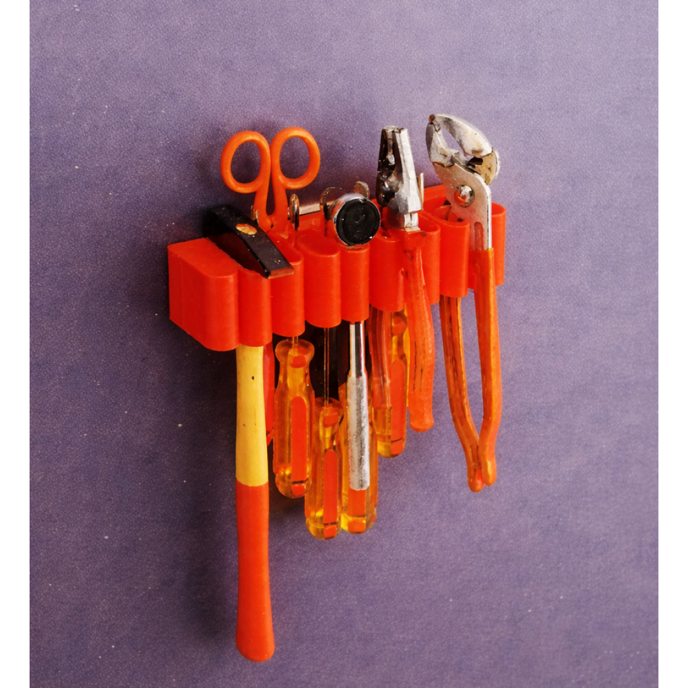 Πολυχρηστική Κρεμάστρα Τοίχου για Εργαλεία & Κουζίνα - Κόκκινη