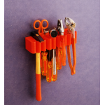 Πολυχρηστική Κρεμάστρα Τοίχου για Εργαλεία & Κουζίνα - Κόκκινη