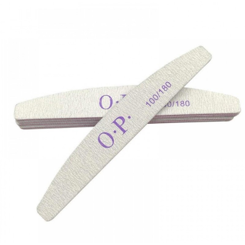 Λίμα διπλής όψης μανικιούρ/πεντικιούρ 100/180 Comb Shape - σετ 25 τεμαχίων - C1201