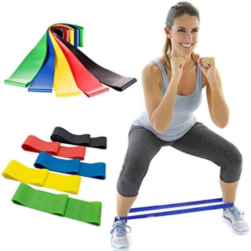 Σετ 5 λάστιχα λάτεξ για γιόγκα και πιλάτες - C1067 