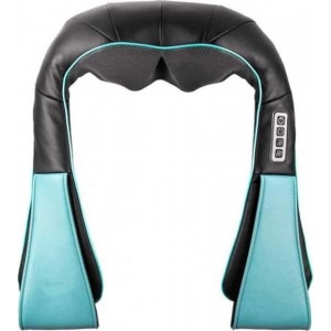 Συσκευή Shiatsu Μασάζ Αυχένα Με Υπέρυθρη Θερμότητα - Songen Massage Shawl Γαλάζιο/Μαύρο - c1076