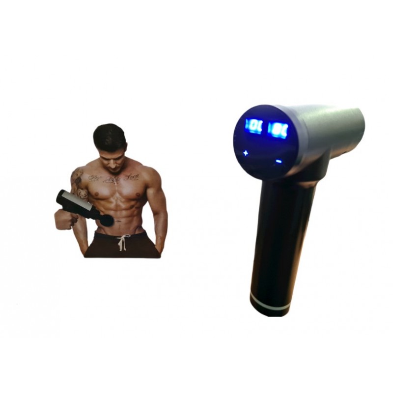 Fascial Gun Πιστόλι μασάζ με 6 διαφορετικά επίπεδα δόνησης και αναλογικό καντράν - C1169 - ΟΕΜ