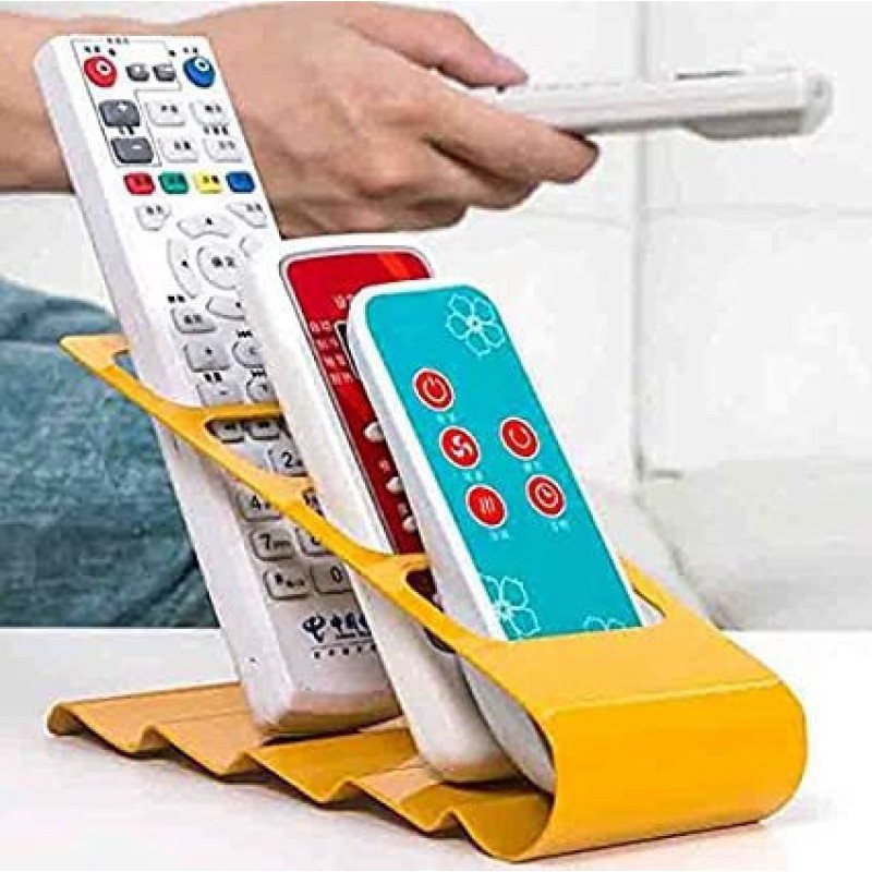 Μεταλλική βάση οργάνωσης τηλεχειριστηρίων 4 θέσεων - Κίτρινο - C1294