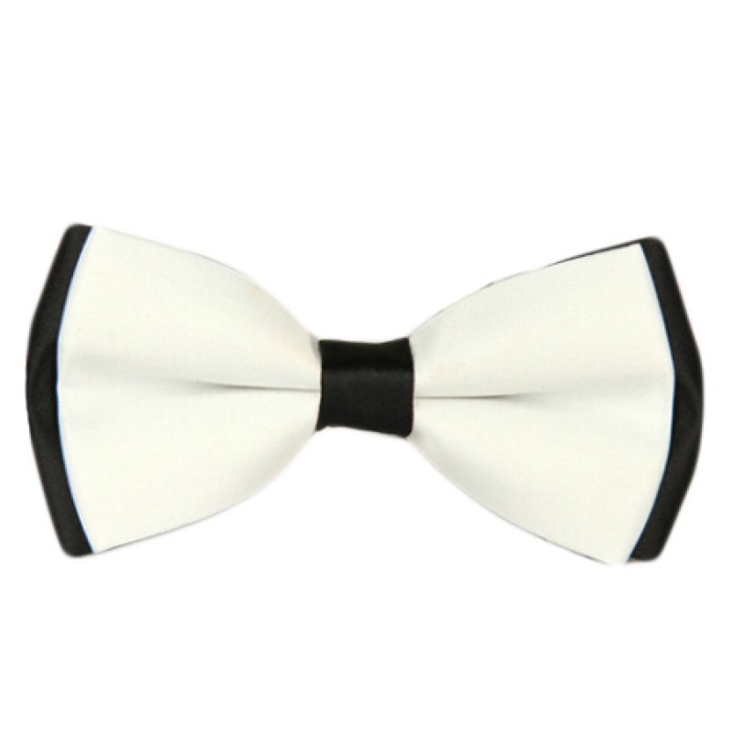 Δίχρωμο Ανδρικό Παπιγιόν Λευκό - Μαύρο - 1621