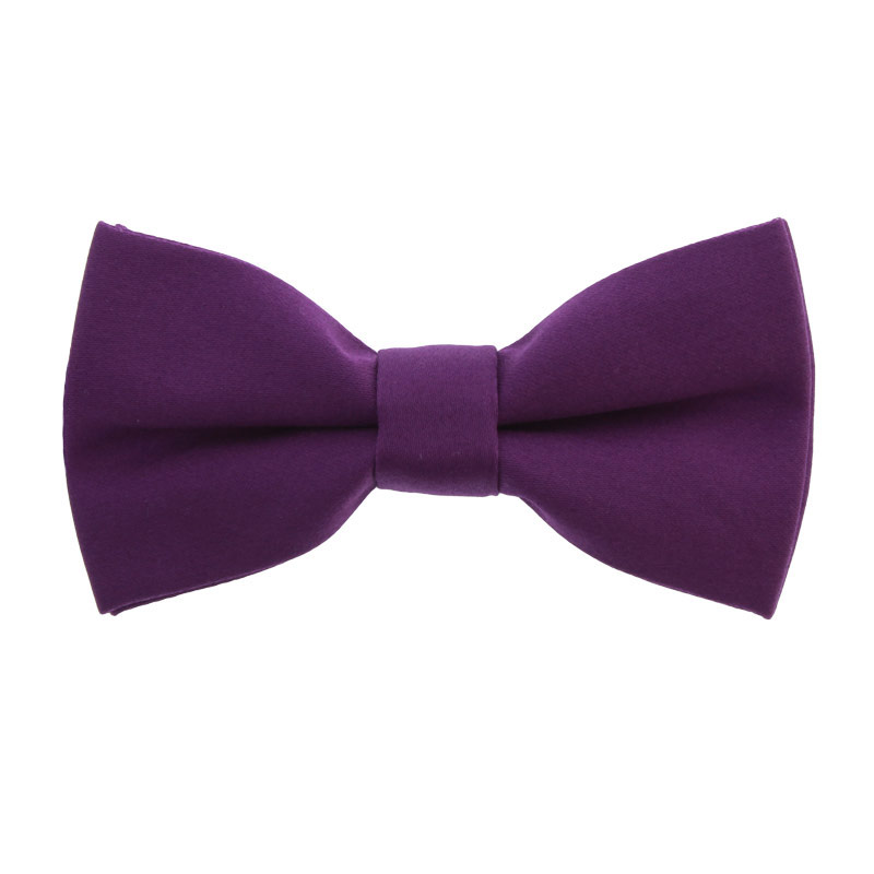 Μονόχρωμο Ανδρικό Παπιγιόν Σκούρο Μωβ - 1691