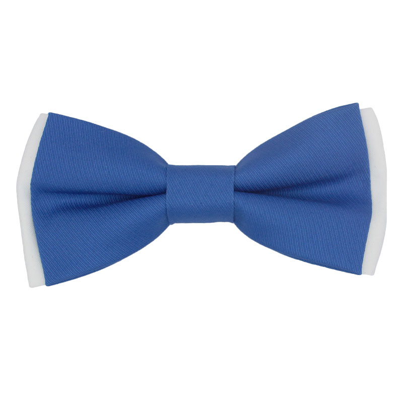 Δίχρωμο Παιδικό Παπιγιόν Μπλε Ρουα - Λευκό 7 έως 14 Χρονών - 2982