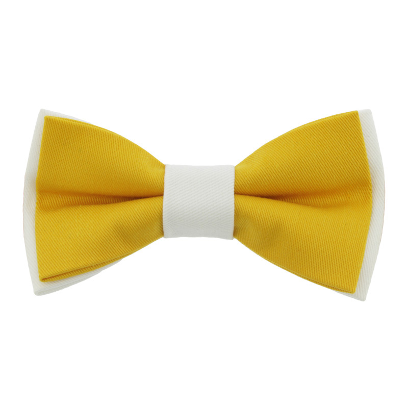 Δίχρωμο Παιδικό Παπιγιόν Κίτρινο - Λευκό 2 έως 6 Χρονών - 3071