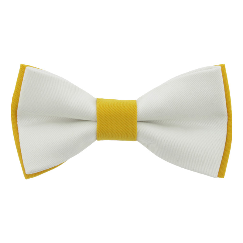 Δίχρωμο Παιδικό Παπιγιόν Λευκό - Κίτρινο 2 έως 6 Χρονών - 3081