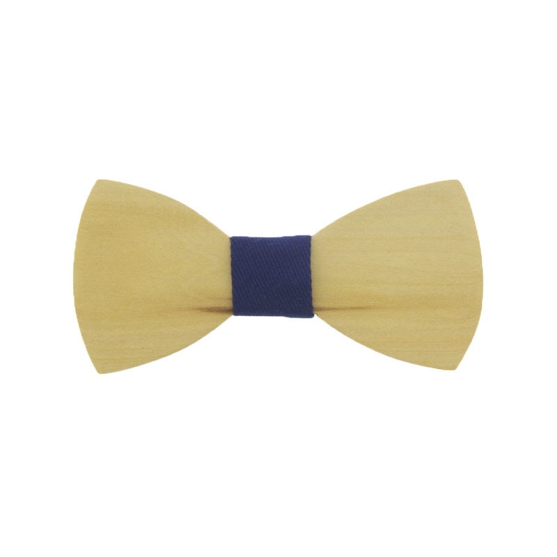 Ξύλινο Παιδικό Παπιγιόν Πεύκο Με Μπλε Κόμπο - 3483