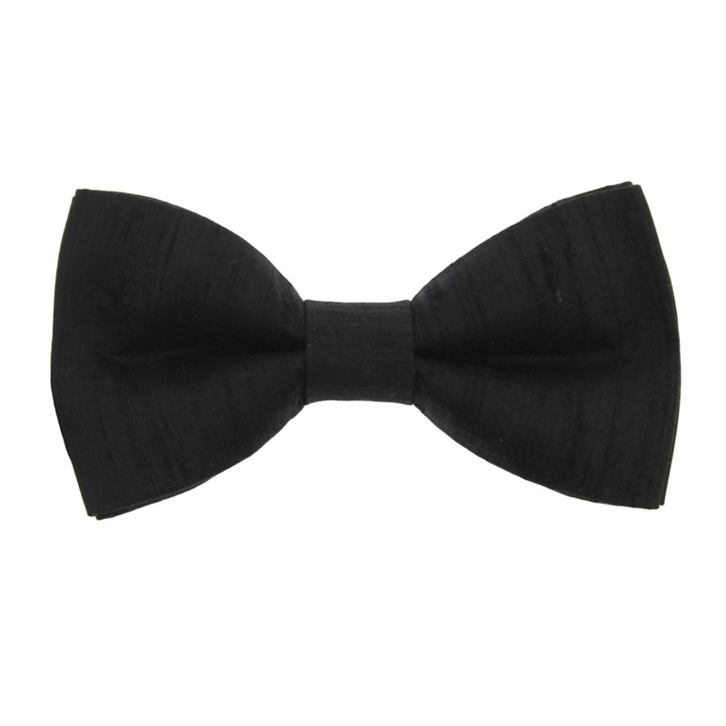 Μονόχρωμο Μεταξωτό Παπιγιόν Μαύρο - 3671