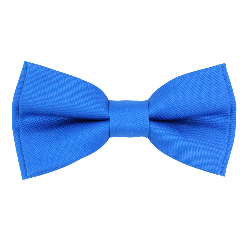 Μονόχρωμο Ανδρικό Παπιγιόν Μπλε Ρουά Με Ανάγλυφες Ρίγες - 3932