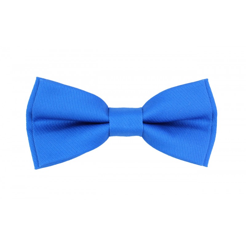 Μονόχρωμο Παιδικό Παπιγιόν Μπλε Ρουά Με Ανάγλυφες Ρίγες 2 έως 6 Χρονών - 3935