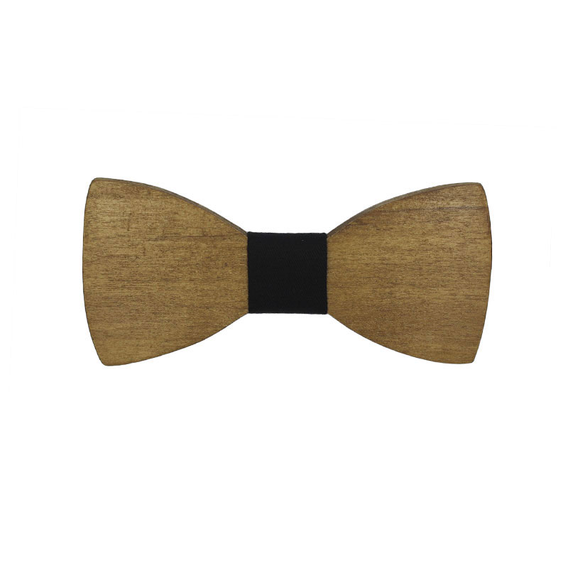 Ξύλινο Παιδικό Παπιγιόν Δρυς Με Μαύρο Κόμπο 2 έως 6 Χρονών - 3947